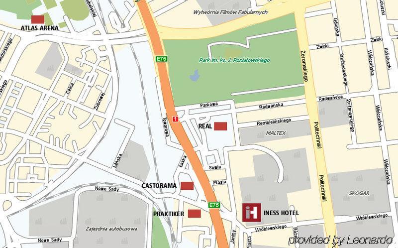 Iness Hotel Лодзь Екстер'єр фото